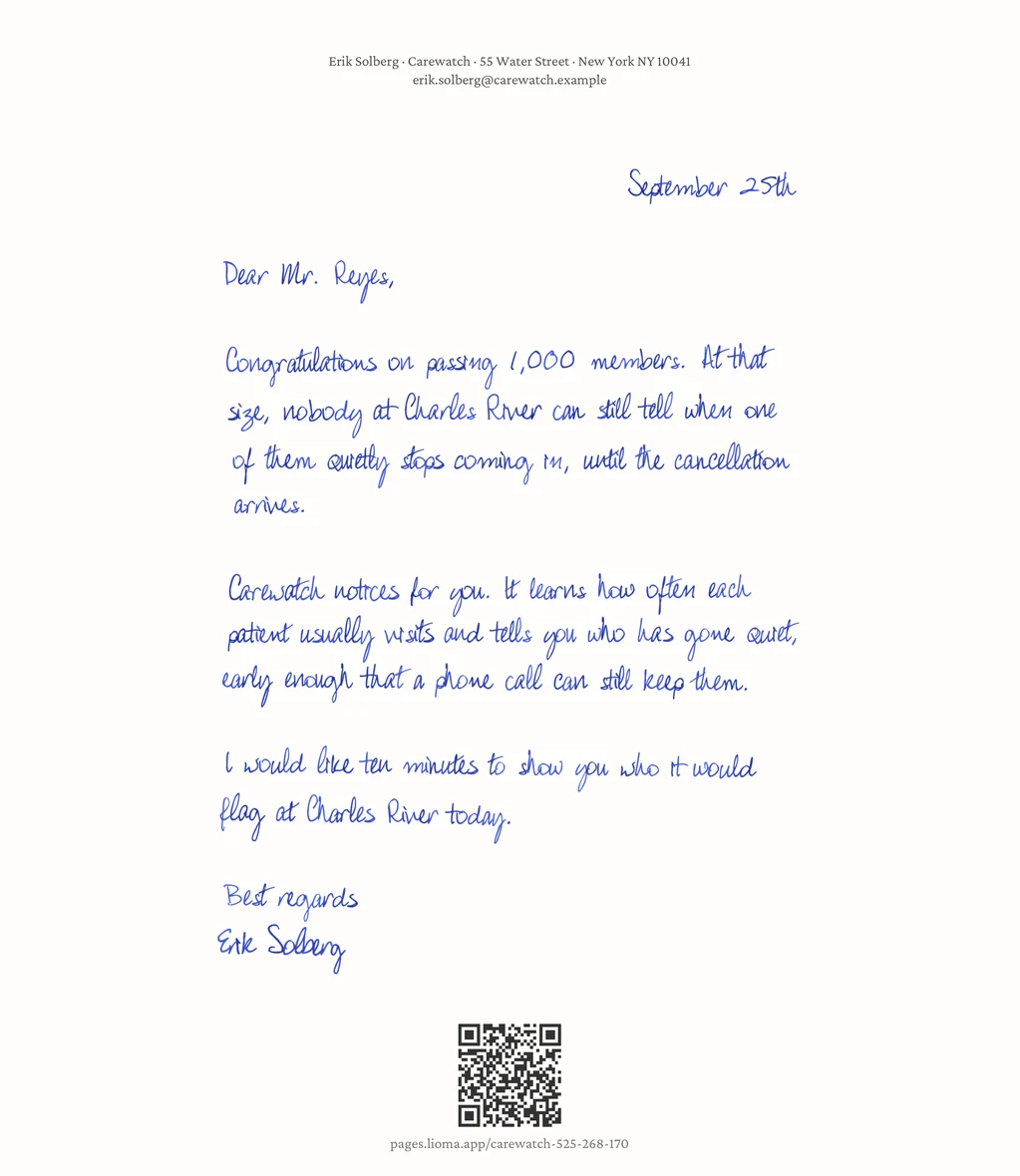 A real Lioma letter